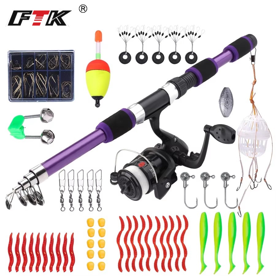 Fishing Line Spooler - FTK 1.8M Joran Pancing Putar Portabel