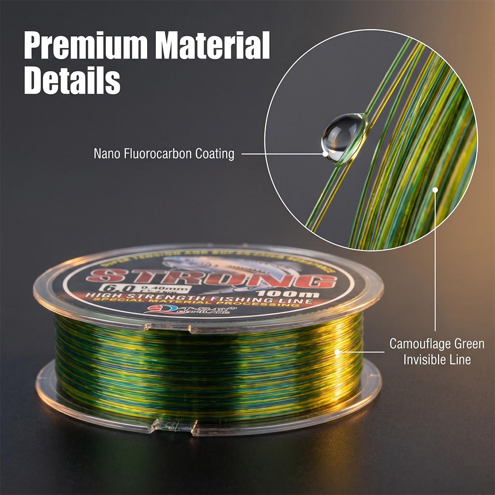 Senar Monofilamen Fluorocarbon - Fluorocarbon Line ulasan dan harga