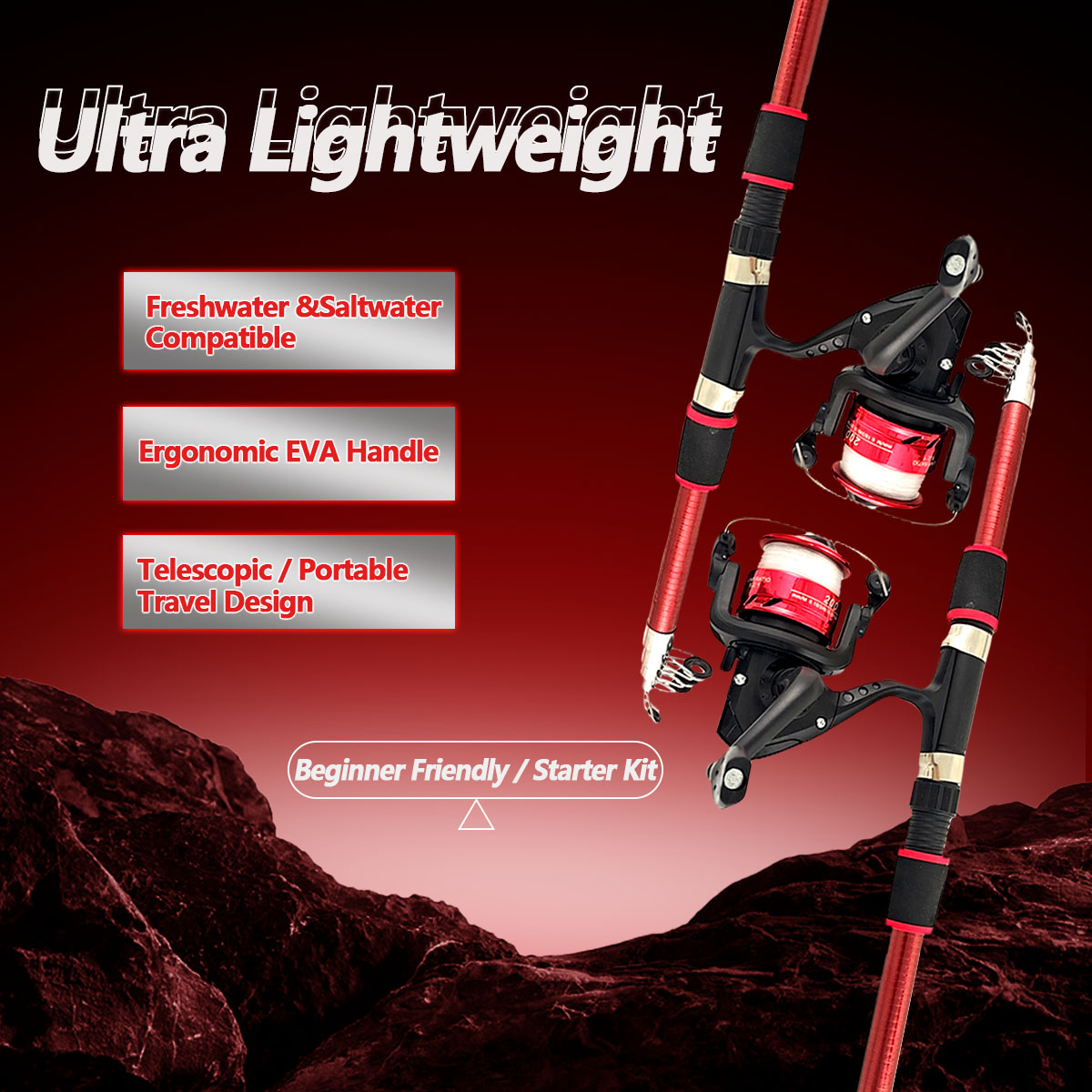Kombo Joran dan Reel Pancing 1 - Fishing Line Spooler ulasan dan harga