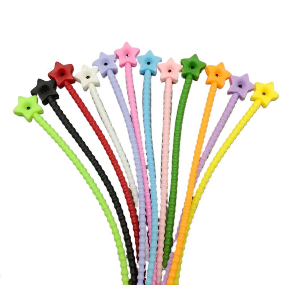 10Pcs Pengatur Kabel Silikon B - Tippet Line ulasan dan harga